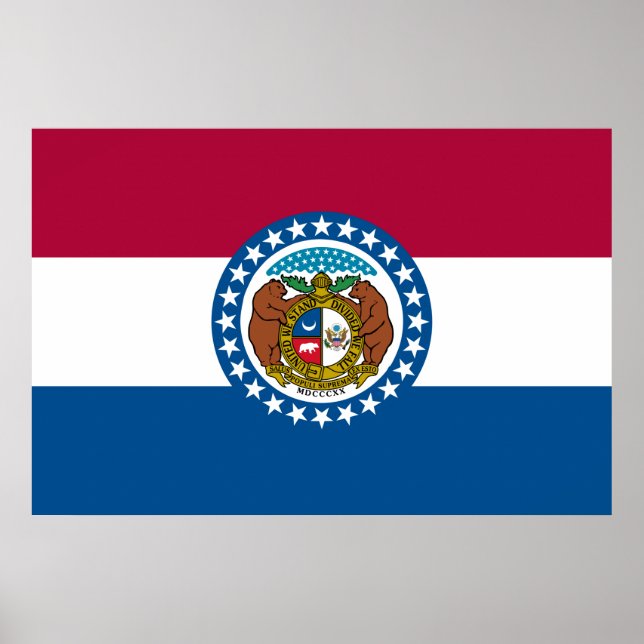 State Flag of Missouri Poster (Front)