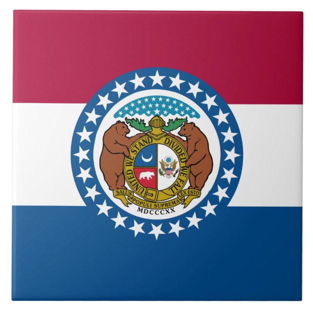 State Flag of Missouri Tile (Front)