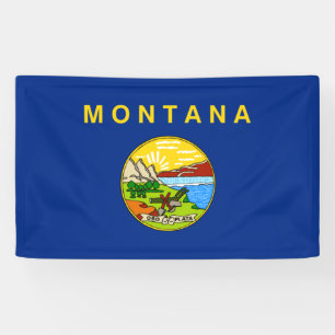 State Flag of Montana Banner