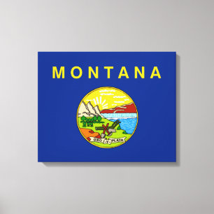 State Flag of Montana Canvas Print