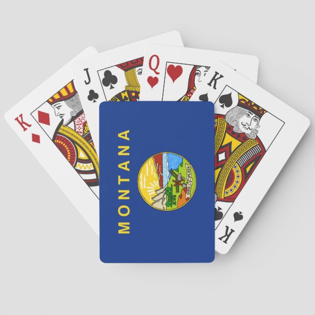 State Flag of Montana Playing Cards (Back)