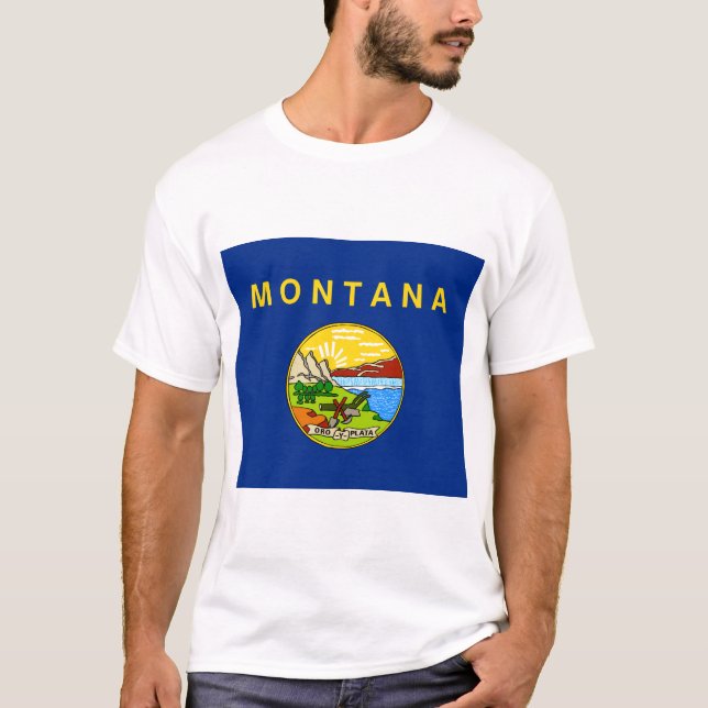 State Flag of Montana T-Shirt (Front)