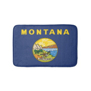 State Flag of Montana, USA Bath Mat