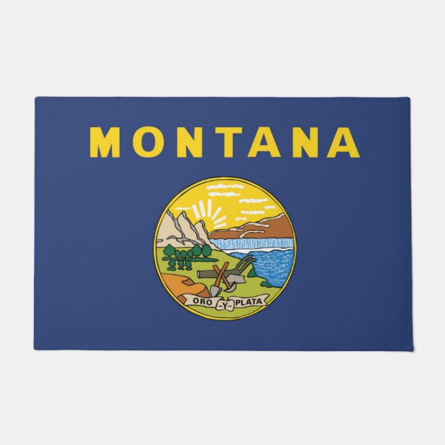 State Flag of Montana, USA Doormat (Front)