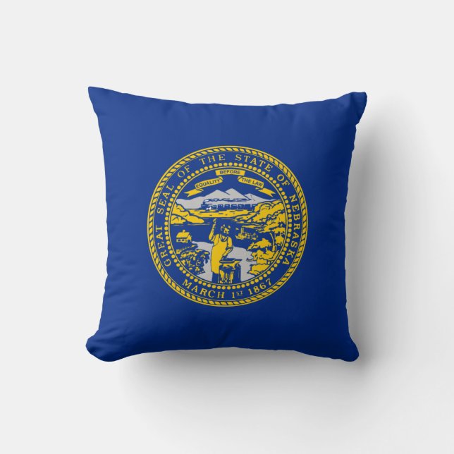State Flag of Nebraska Cushion (Front)