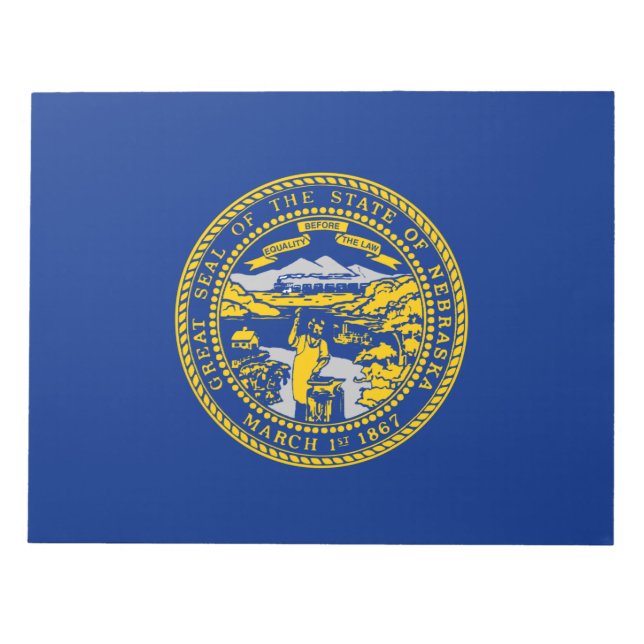 State Flag of Nebraska Notepad (Front)