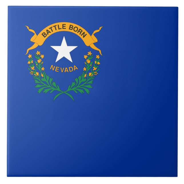 State Flag of Nevada Tile (Front)