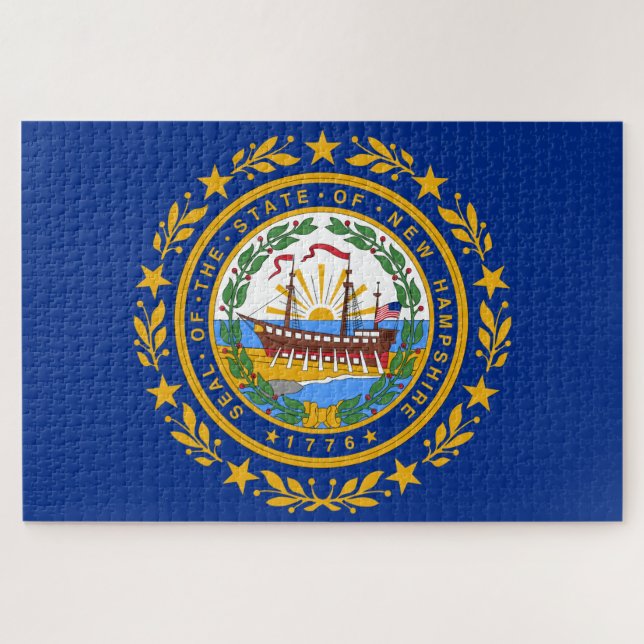 State Flag of New Hampshire Jigsaw Puzzle (Horizontal)