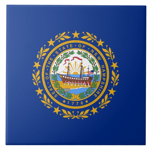 State Flag of New Hampshire Tile (Front)