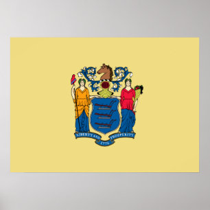 State Flag of New Jersey Poster