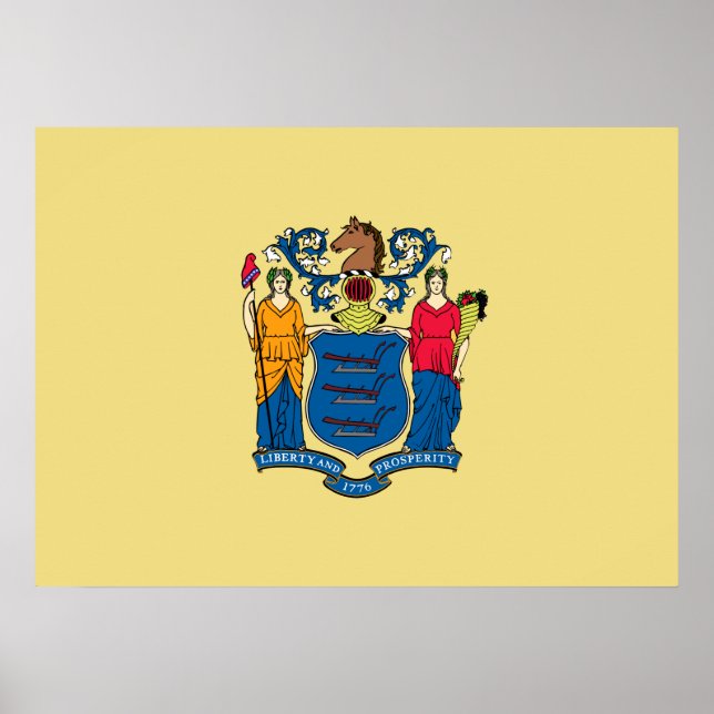 State Flag of New Jersey Poster (Front)