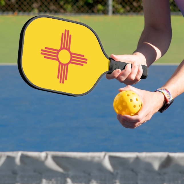 State Flag of New Mexico, USA Pickleball Paddle (Insitu)
