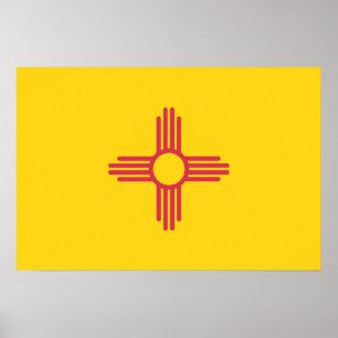 State Flag of New Mexico, USA Poster