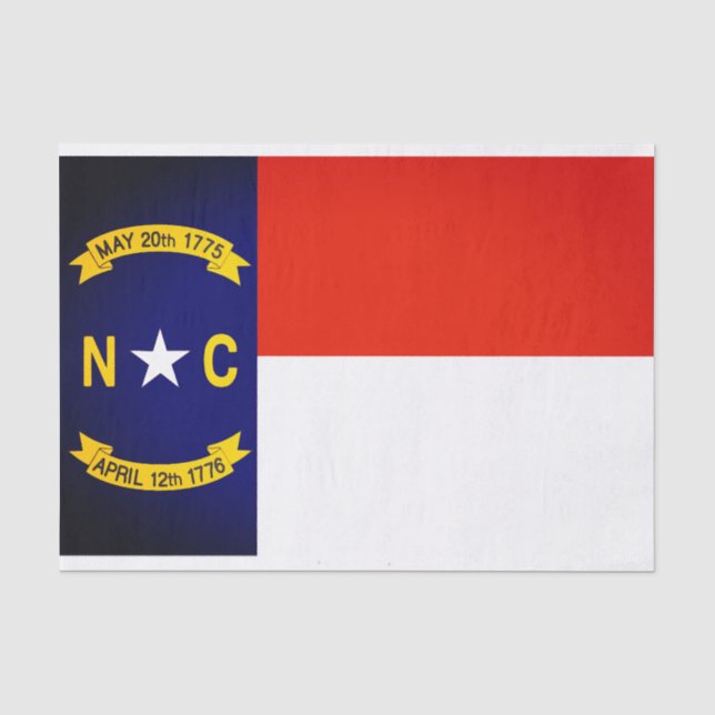 State Flag of North Carolina Tissue Paper (Front)