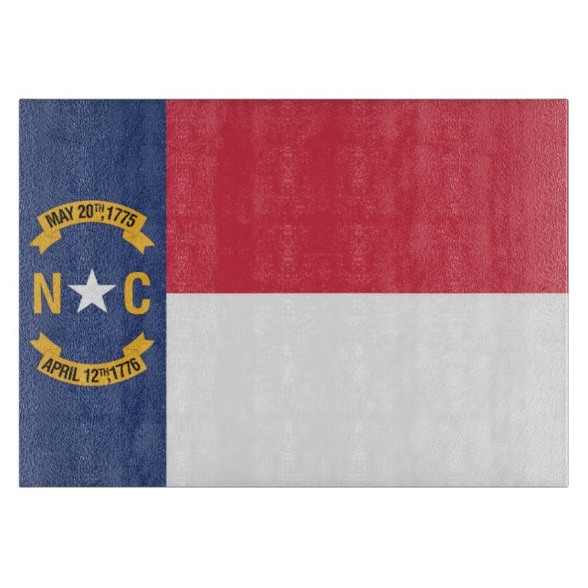 State Flag of North Carolina, USA Cutting Board (Front)