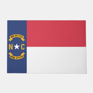 State Flag of North Carolina, USA Doormat