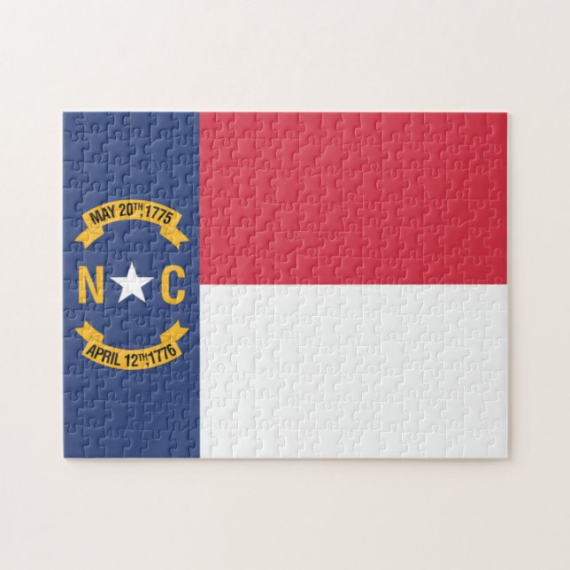 State Flag of North Carolina, USA Jigsaw Puzzle (Horizontal)