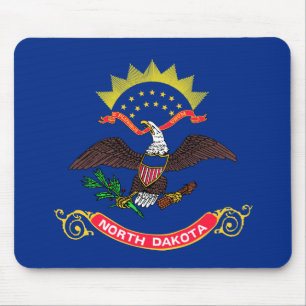 State Flag of North Dakota Mouse Pad