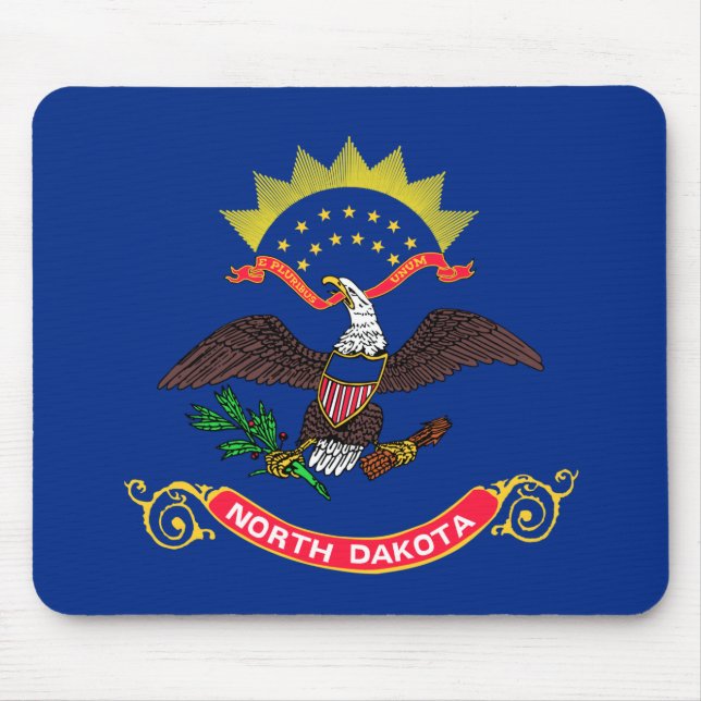 State Flag of North Dakota Mouse Pad (Front)
