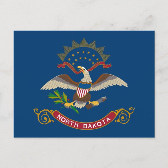 State Flag of North Dakota Postcard (Front)