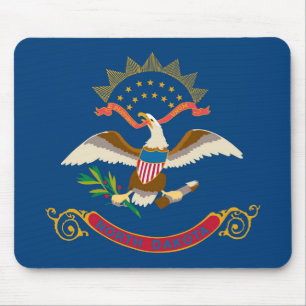 State Flag of North Dakota, USA Mouse Pad