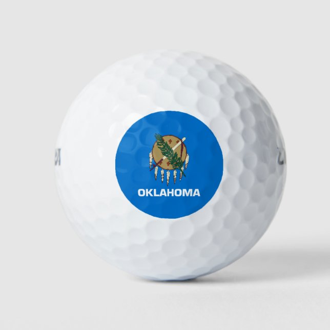 State Flag of Oklahoma Golf Balls (Front)