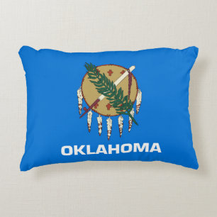 State Flag of Oklahoma, USA Decorative Cushion