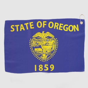 State Flag of Oregon, USA Golf Towel