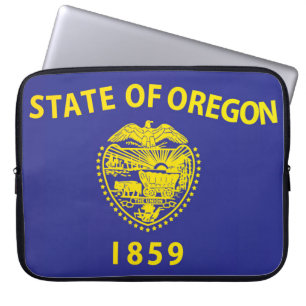 State Flag of Oregon, USA Laptop Sleeve
