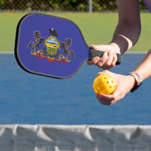 State Flag of Pennsylvania, USA Pickleball Paddle