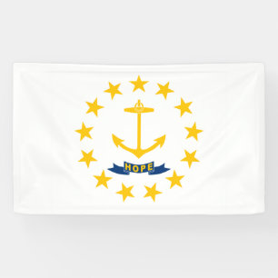 State Flag of Rhode Island Banner