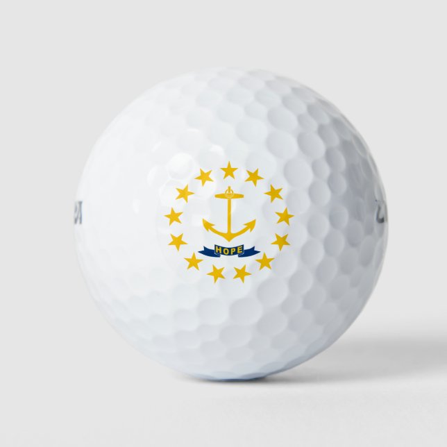 State Flag of Rhode Island Golf Balls (Front)