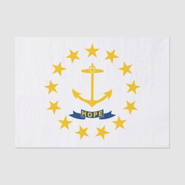 State Flag of Rhode Island Tissue Paper (Front)