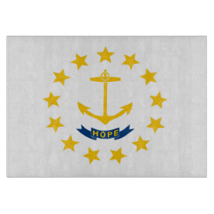 State Flag of Rhode Island, USA Cutting Board