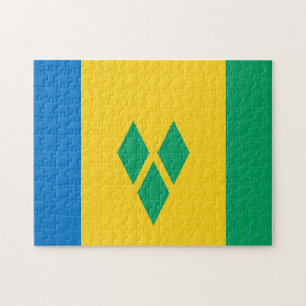 State Flag of Saint Vincent and The Grenadines. Jigsaw Puzzle
