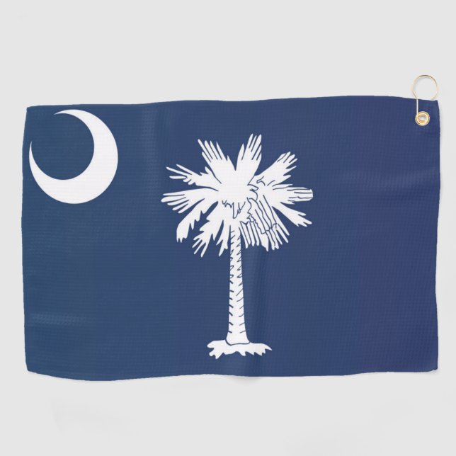 State Flag of South Carolina, USA Golf Towel (Horizontal)