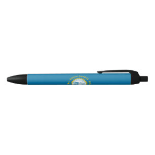 State Flag of South Dakota Black Ink Pen