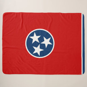 State Flag of Tennessee Sherpa Blanket
