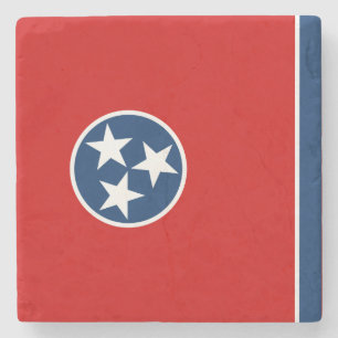 State Flag of Tennessee Stone Coaster