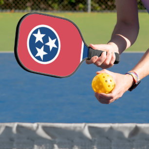 State Flag of Tennessee, USA Pickleball Paddle
