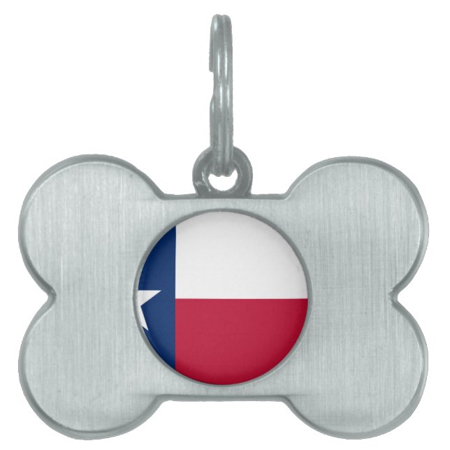 State Flag of Texas Pet Tag (Front)