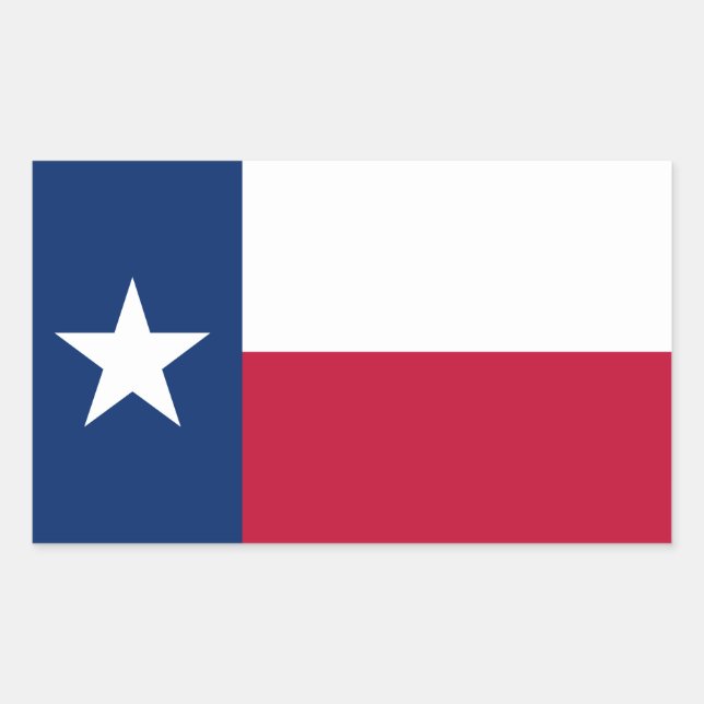 State Flag of Texas Rectangular Sticker (Front)