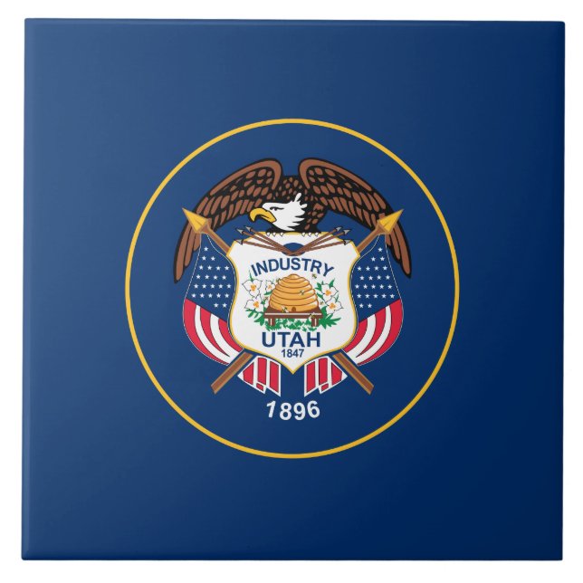State Flag of Utah Tile (Front)