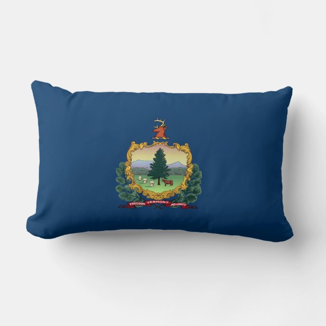 State Flag of Vermont Lumbar Cushion (Front)