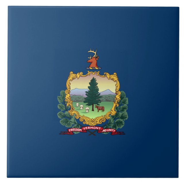 State Flag of Vermont Tile (Front)