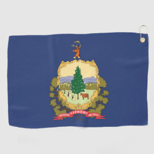 State Flag of Vermont, USA Golf Towel