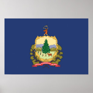 State Flag of Vermont, USA Poster