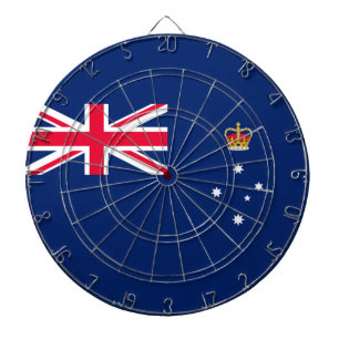 State Flag of Victoria (Australia) Dartboard