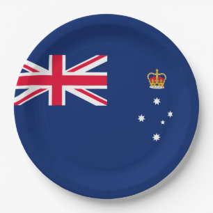 State Flag of Victoria (Australia) Paper Plate