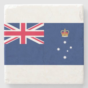 State Flag of Victoria (Australia) Stone Coaster